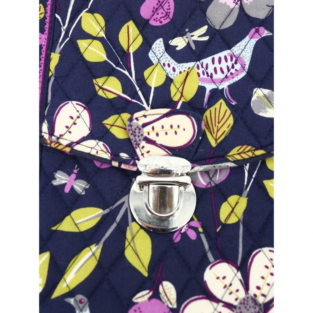 Vera Bradley Womens Crossbody Messenger Bag Floral Quilted Multicolor Adjustable